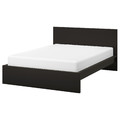 MALM Bed frame, high, black-brown, 140x200 cm