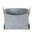 Felt Box Basket Size S, folding, grey