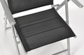 Outdoor Dining Set Table & 6 Chairs MODENA, aluminium, black