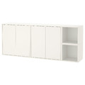 EKET Wall-mounted cabinet combination, white, 175x35x70 cm