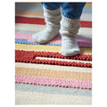 BRÖNDEN Rug, low pile, handmade multicolour/red, 170x240 cm