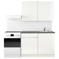 KNOXHULT Kitchen, high-gloss white, 120x61x220 cm