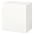 BESTÅ Wall-mounted cabinet combination, white/Lappviken white, 60x42x64 cm