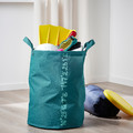 BLÅVINGAD Storage bag, whale pattern/blue-green
