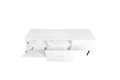 TV Cabinet Nicole 150 cm, matt white/black legs