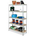 Steel Shelving Unit Stabil 120x40x180cm 5 Shelves 200kg, galvanised