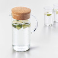 IKEA 365+ Jug with lid, clear glass, cork, 1.5 l
