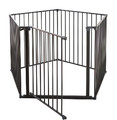 Baby Dan Safety Gate Flex XXL Wall-mounted Hearth Gate 90-350 cm, black