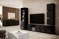 Four-door Cabinet Asha 200cm, matt black