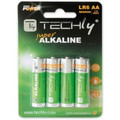 Techly Alkaline Batteries LR06 AA 4pcs (IBT-LR06T4B)