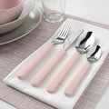 UPPHÖJD 16-piece cutlery set, pink