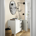 BESTÅ Storage combination with doors, white, Hanviken/Stubbarp white, 120x42x74 cm