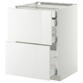 METOD / MAXIMERA Base cb 2 frnts/2 low/1 md/1 hi drw, white, Ringhult white, 60x60 cm