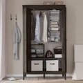 IDANÄS Wardrobe combination, dark brown, 180x59x211 cm