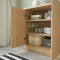 TONSTAD Cabinet with doors, oak veneer, 82x47x90 cm