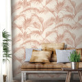 GoodHome Vinyl Wallpaper on Fleece Bral, pink