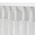 DVÄRGRÖRFLY Sheer curtains, 1 pair, off-white, 145x300 cm