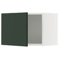 METOD Wall cabinet, white/Havstorp deep green, 60x40 cm