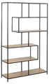 Shelving Unit Bookcase Oxford 4, oak