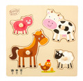 Smily Play Wooden Puzzle Farm 18m+