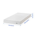 ÅBYGDA Foam mattress, firm/white, 90x200 cm