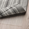 TRANSPORTLED Rug, flatwoven, grey/striped, 50x80 cm