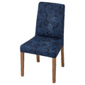 BERGMUND Chair, oak/Kvillsfors dark blue/blue