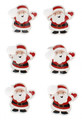 Craft Christmas Self-Adhesive Decorative Stickers Santa 6pcs