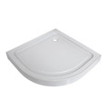 Shower Enclosure Arkell, semicircular, low shower tray, 80 x 80 x 12 cm, transparent