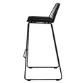 Bar Stool with Seat Pad Dill High, black