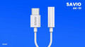 Savio Adapter Cable AK-51 USB-C - Mini Jack 3.5mm