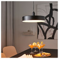 NYMÅNE LED pendant lamp, wireless dimmable white spectrum/anthracite, 38 cm