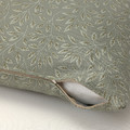 UDDBRÄKEN Cushion, leaf pattern grey-green, 50x50 cm