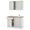 KNOXHULT Kitchen, grey, 120x61x220 cm