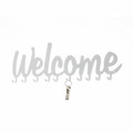 Wall Hanger Welcome, white