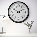 BRAVUR Wall clock, low-voltage/black