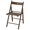 FRÖSVI Folding chair, brown