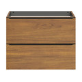 Goodhome Wall-mounted Basin Cabinet Imandra Slim 80cm, walnut