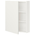 ENHET Wall cb w 2 shlvs/doors, white, 60x15x75 cm