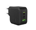 GreenCell Charger 65W EU Plug PD 3.0 QC 3.0 2xUSB-C 1xUSB-A