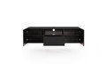 Wall-Mounted TV Cabinet Nicole 150cm, black/matt black