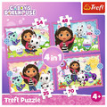 Trefl Children's Puzzle Gabby's Dollhouse 4in1 4+