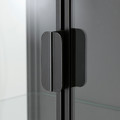 RUDSTA Glass-door cabinet, anthracite, 80x37x120 cm