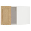 METOD Top cabinet, white/Forsbacka oak, 40x40 cm