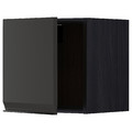 METOD Wall cabinet, black/Upplöv matt anthracite, 40x40 cm