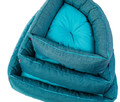 Diversa Dog Bed Corner M, turquoise-blue