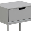 Nightstand Bedside Table Mitra, grey