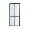 GoodHome Shower Panel Wall Ahti 80 cm, chrome/black