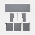 GoodHome Drawer Divider Soto, anthracite