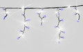 Christmas Curtain Lights In-/Outdoor 100 LED 4.8m, icicles, blue/cool white